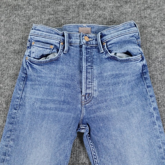 Mother Jeans‎ Womens 26 The Tomcat Ankle Fray Mid Rise Denim Raw Hem On The Road - Picture 3 of 16